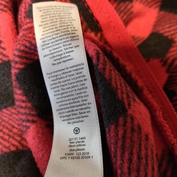 Carter's Footed Footie Pajamas RED BLACK BUFFALO PLAID Polar Bear Lumberjack 5 - Picture 14 of 15